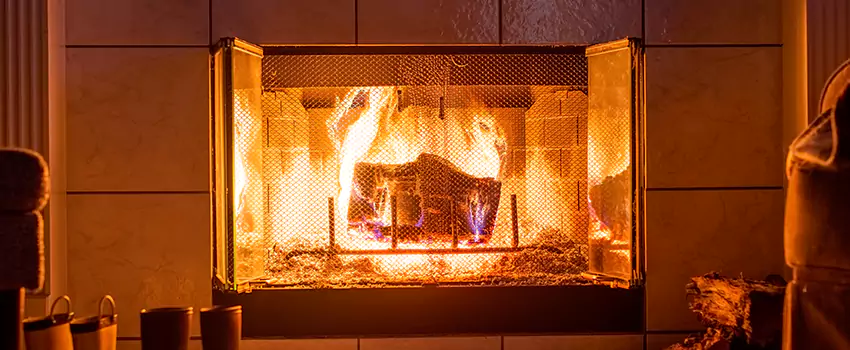 Mendota Hearth Landscape Fireplace Installation in Gastonia, North Carolina