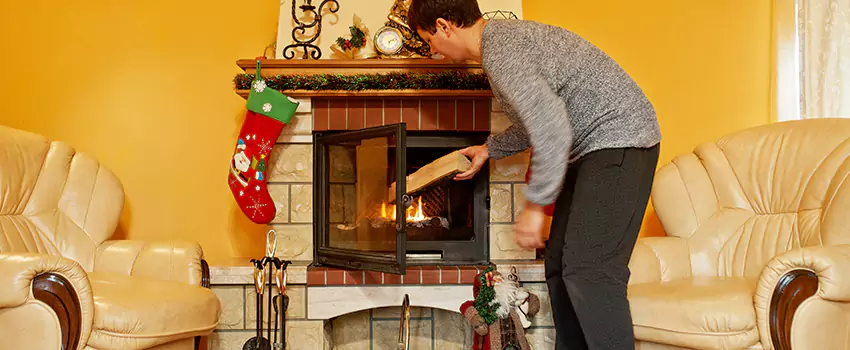 Rusted Metal Fireplace Restoration in Gastonia, North Carolina